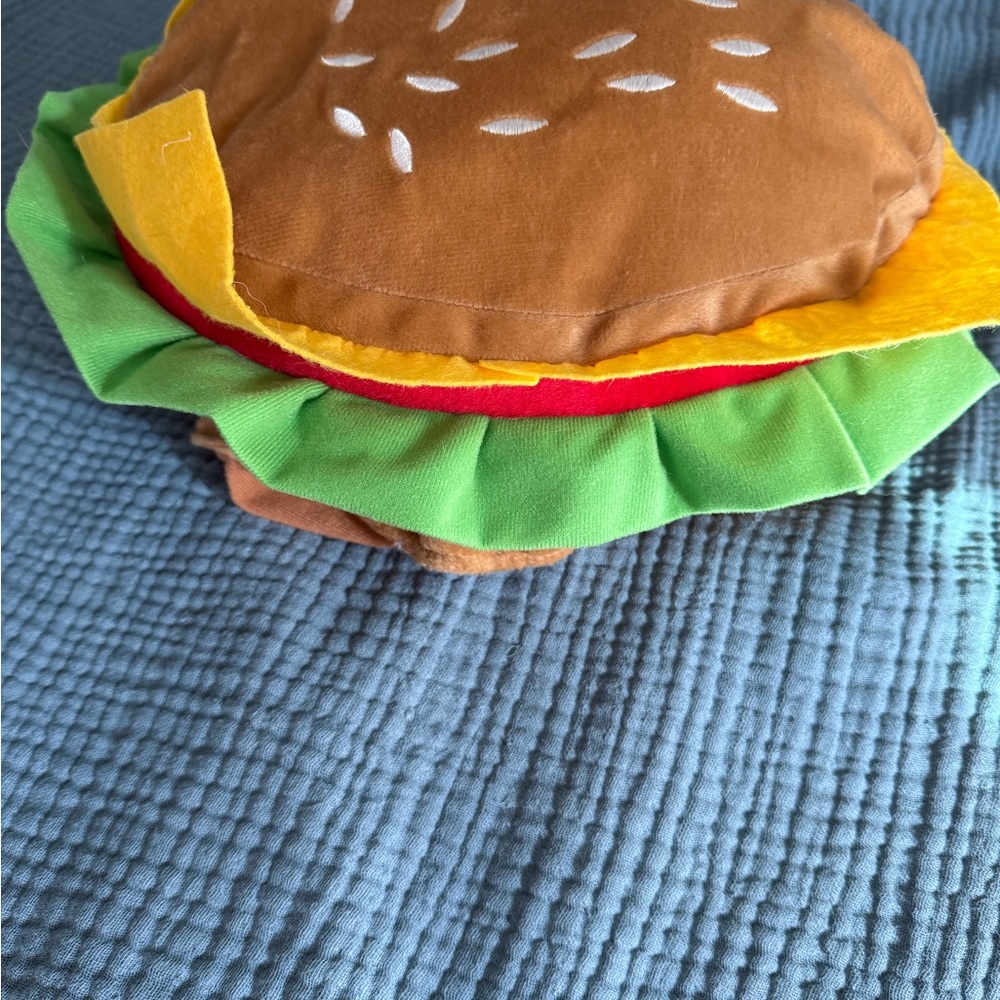 Dog Plush Hamburger Costume